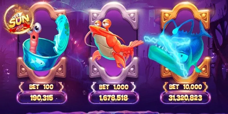 Các phòng chơi phổ biến tại bắn cá Sunwin